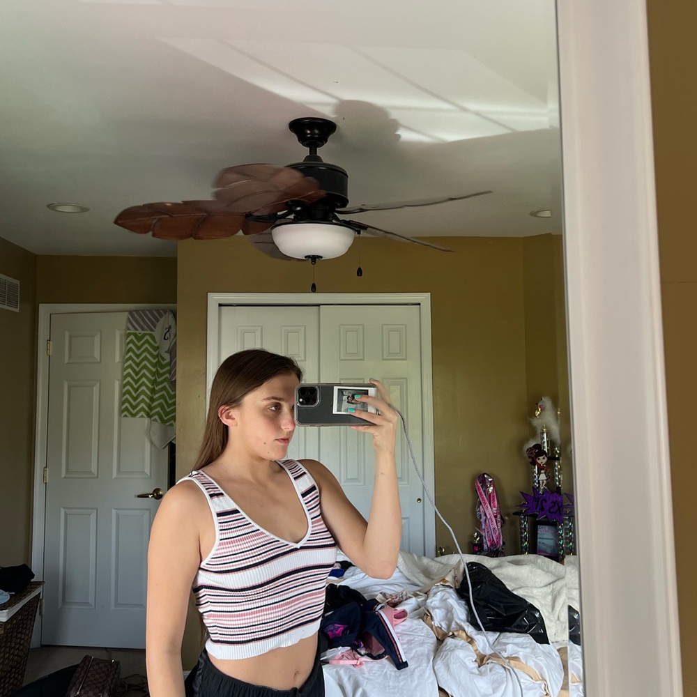 Kendall and Kylie striped tank